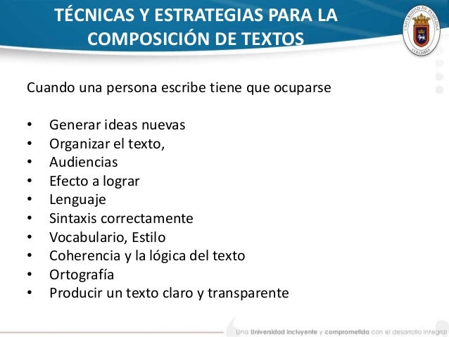 Composicion de textos