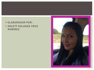  ELABORADOR POR:
 ARLETT SOLANGE CRUZ
RAMIREZ

 