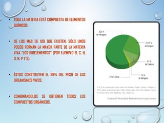 Composicion quimica de los seres vivos | PPT