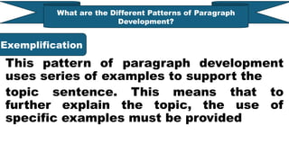 Pattern Paragraph Of Example COMPOSING AN EFFECTIVE PARAGRAPH in english.pptx