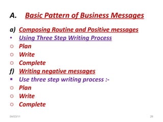Composing A Message Composing business messages ppt | PPT