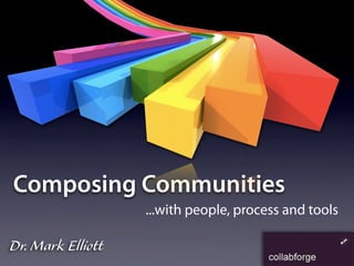Composing Communities
                   ...with people, process and tools

Dr. Mark Elliott
 