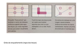 Grids de enquadramento (regra dos terços)
 