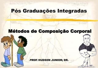 Pós Graduações Integradas
Métodos de Composição Corporal
PROF. HUDSON JUNIOR; DR.
 