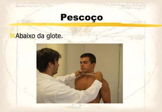 Pescoço
Abaixo da glote.
 