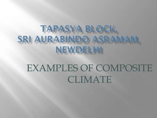 EXAMPLES OF COMPOSITE
CLIMATE
 