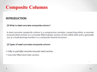 Coposite Column COMPOSITE COLUMN IN STEEL CONCRETE COMPOSITES.ppt