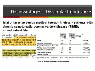 Disadvantages – Dissimilar Importance
 