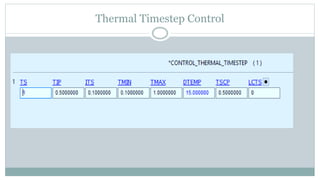 Thermal Timestep Control
 