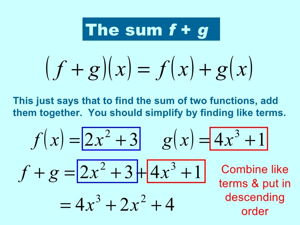 calculate composite functions calculate composite functions