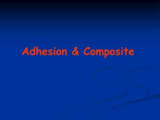 Adhesion & Composite
 