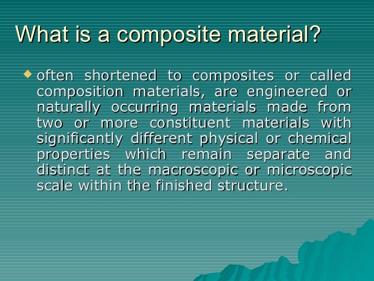composite materials composite materials ppt
