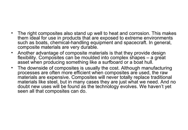 Composites | PPT | Chemistry | Science