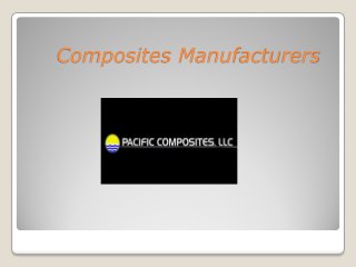 Composites Manufacturers
 