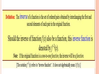 Composition and inverse of functions | PPTX