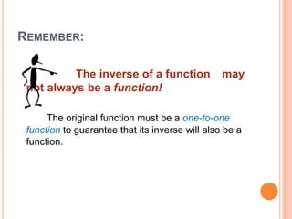Composition and inverse of functions | PPT