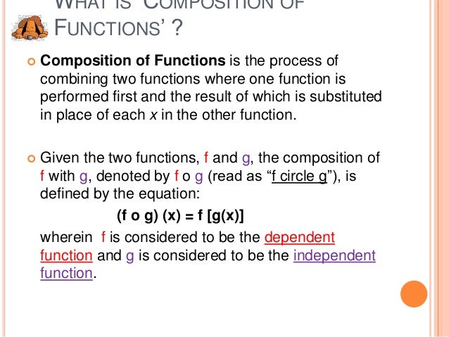 Composition and inverse of functions