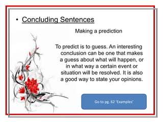  Capitalize titles’ first letter, content words (words with meaning) and DO NOT capitalize small words (function) End MarksPeriods (.) Used at the end of declarative sentences.