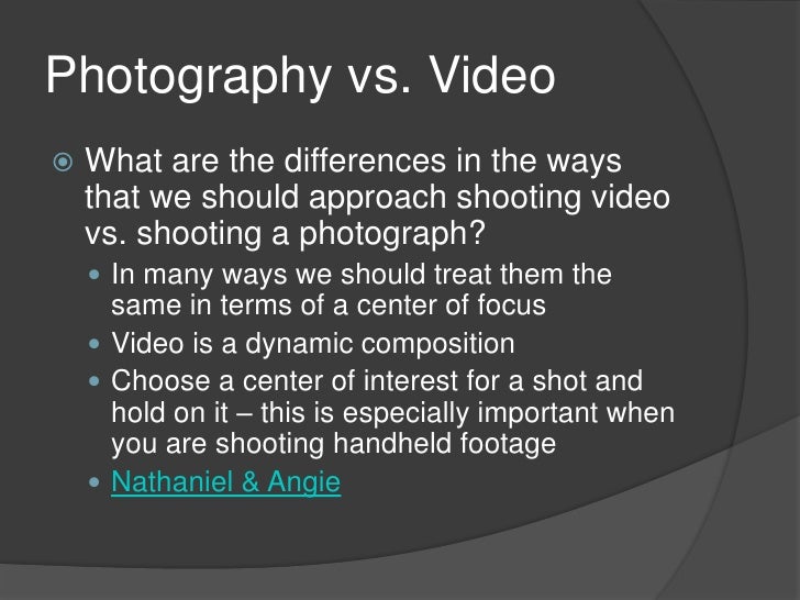 Video Production Composition Lecture