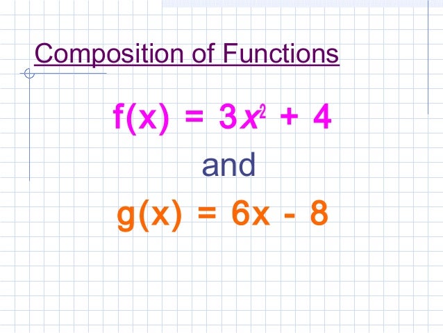 Composition Of Functions