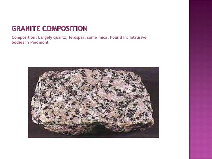 Composition of granite and its advantage