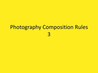 Photography Composition Rules 3 