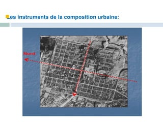 Les instruments de la composition urbaine:
 