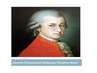Johannes Chrysostomus Wolfgangus Theophilus Mozart
 