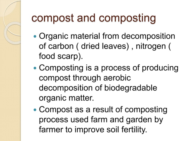 Compost and composting | PPT