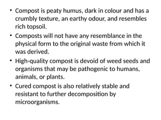 Composting - a mixture that consists largely of decayed organic matter ...