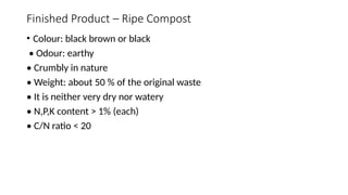 Composting, aerobic and anaerobic composting | PPTX