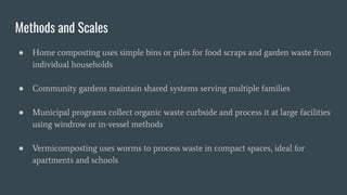 Composting and Organic Waste Recovery for Healthier Soil | PDF