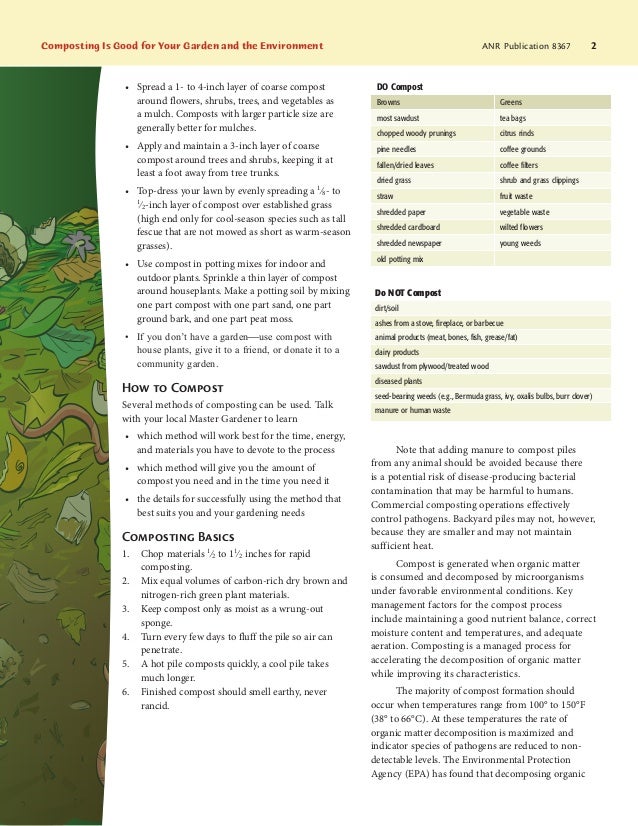 Composting is good for your garden