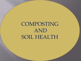 COMPOSTING
AND
SOIL HEALTH
 