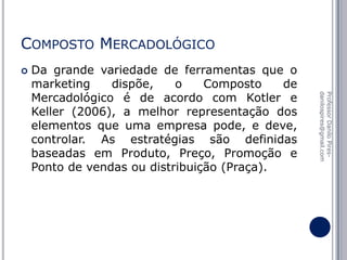 Composto mercadológico Professor Danilo Pires | PPTX