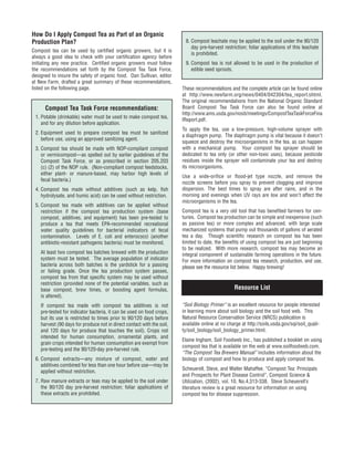Compost Tea Production, Application, and Benefits | PDF