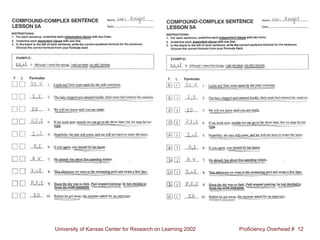 University of Kansas Center for Research on Learning 2002 Proficiency Overhead # 12
 