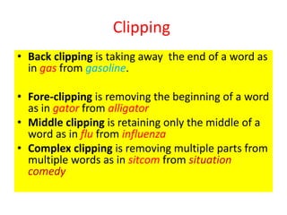 Compounding- Word Formation processes | PPTX