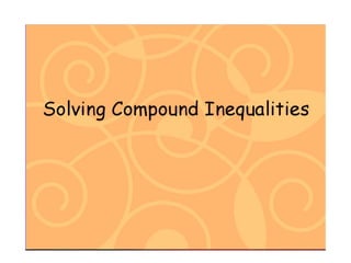 Compound inequalities 
