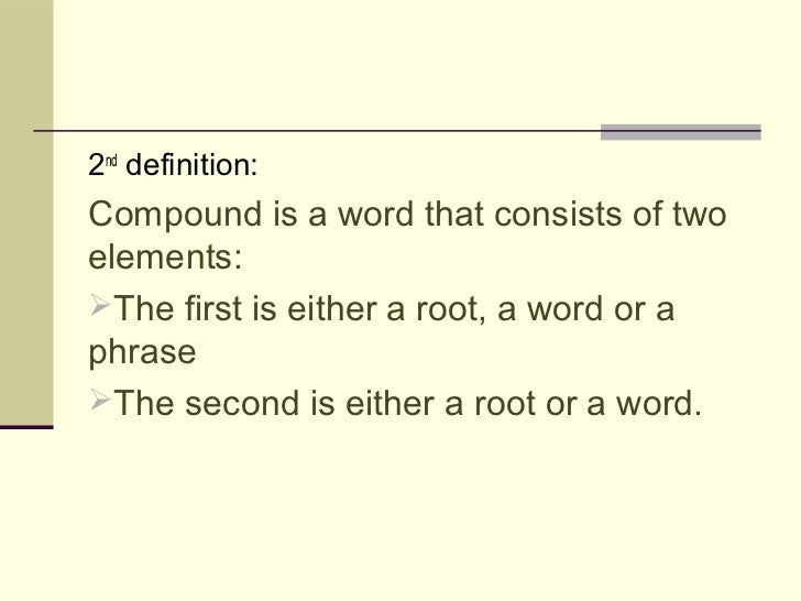 Compounding