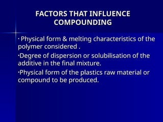 compounding and blending of polymers ddd | PPT