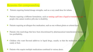 Compounding Drug Example hospital and clinical pharmcy-Compounding_in_Hospitals | PPTX