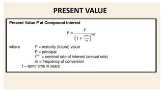 PRESENT VALUE
 