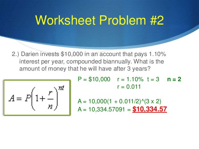 Week 4: Compound interest
