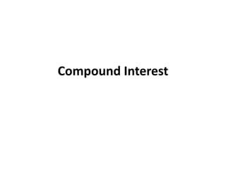 Compound Interest
 