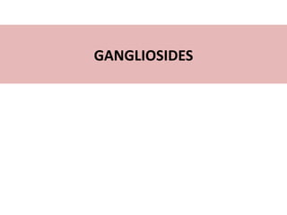 GANGLIOSIDES
 