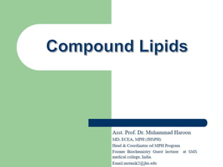 Compound lipids (Biochemistry)