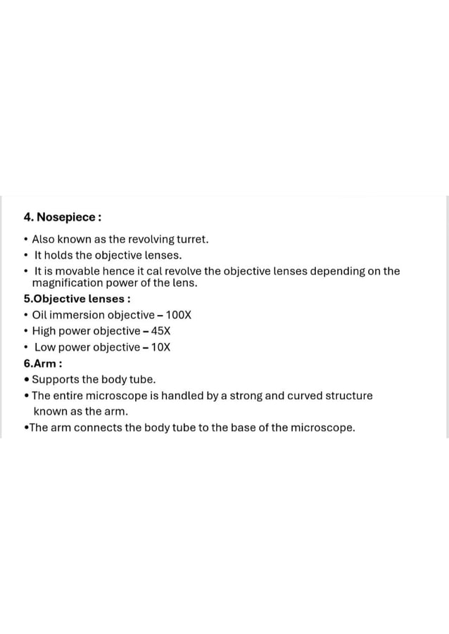 Compound Microscope with working principle | PDF