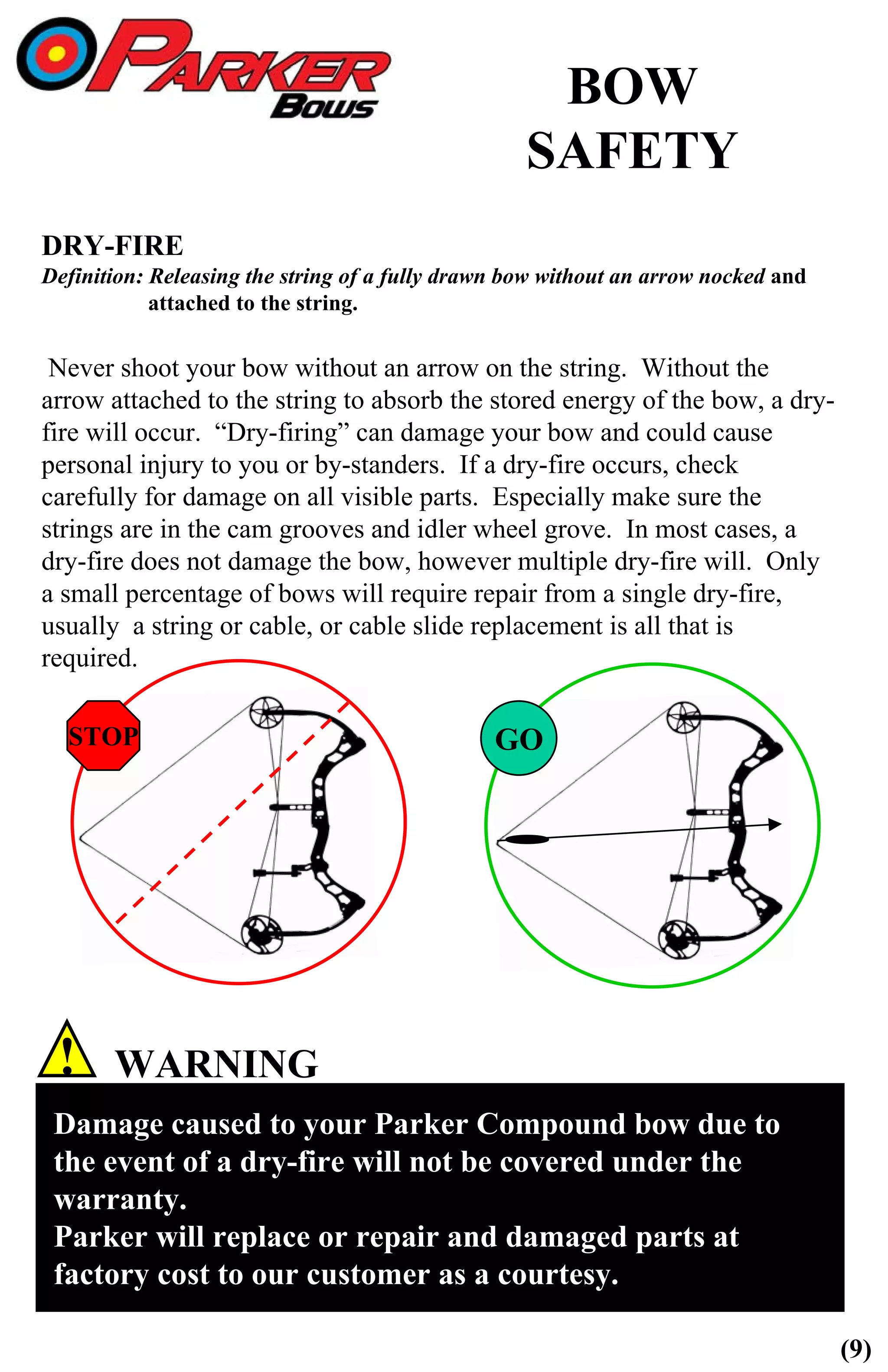 Parker Bows - Compound Bow Owner's Manual | PDF