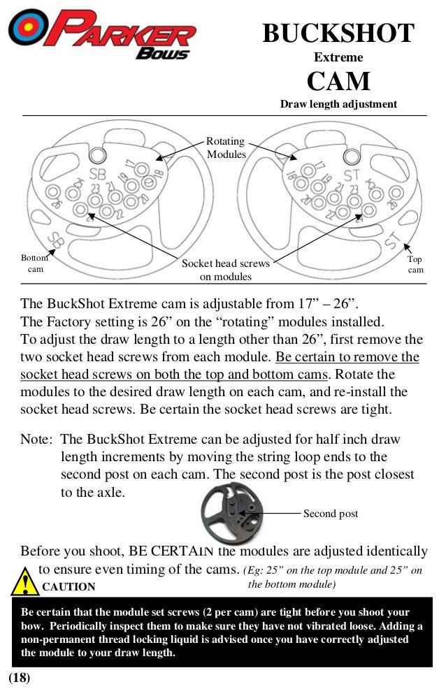 Parker Bows Compound Bow Owner's Manual